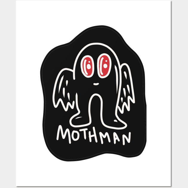 Mothman Wall Art by CryptidComforts1